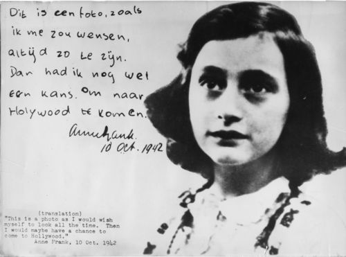 Human Rights Privacy (Anne Frank Photo 1942)